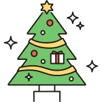Christmas Tree SVG Icon